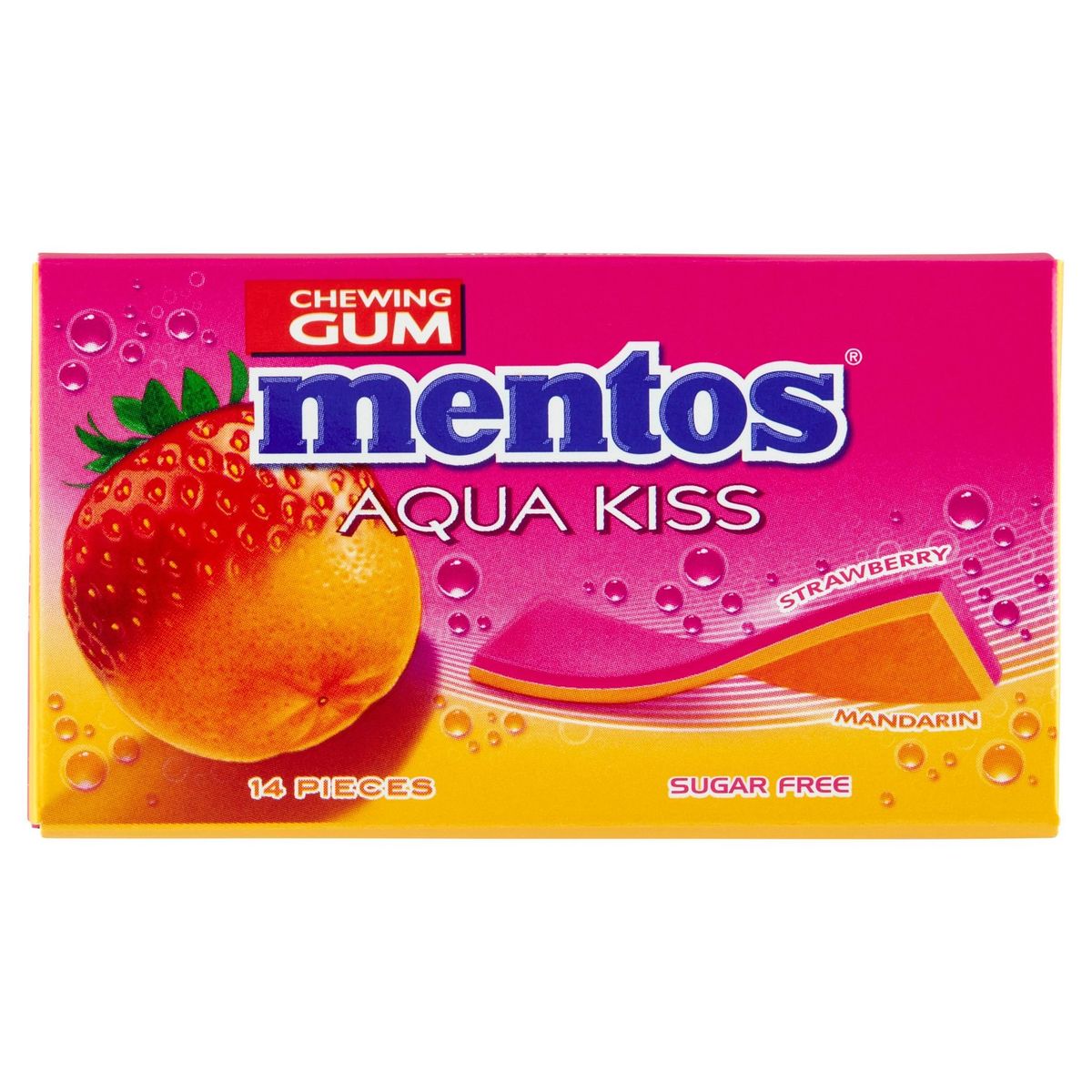 Mentos Aquakiss Fraise/Mandarine - 20 pièces