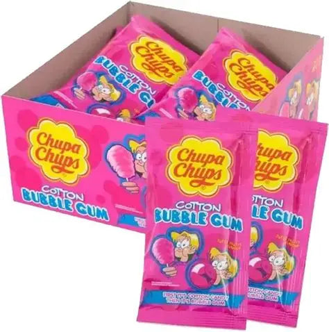 Chewing-gum Chupa Chups Barbe à papa - 12 pièces