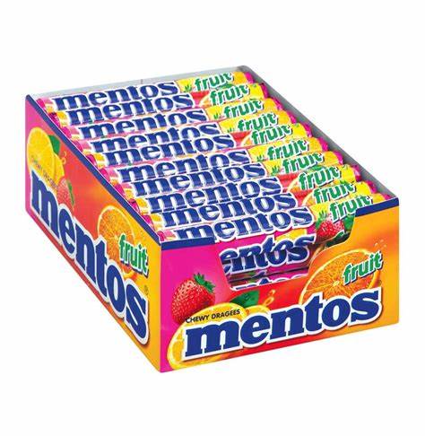 Mentos Roll Fruits - 40 pièces