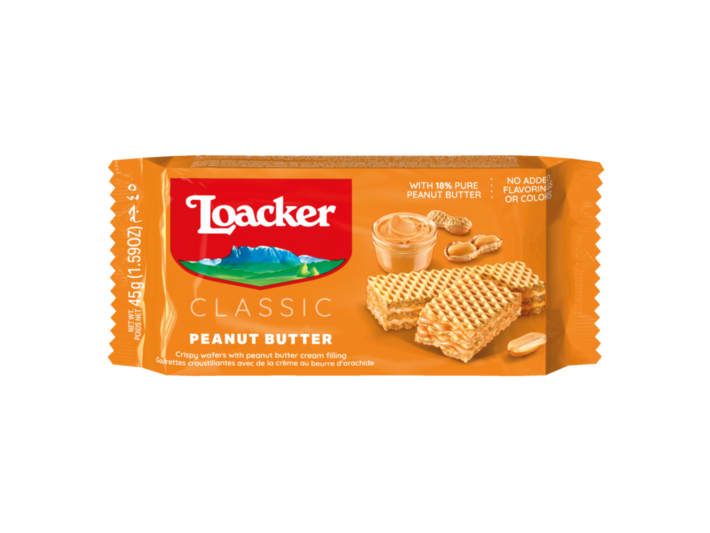 Beurre de cacahuète Loacker 45 g - 25 pièces
