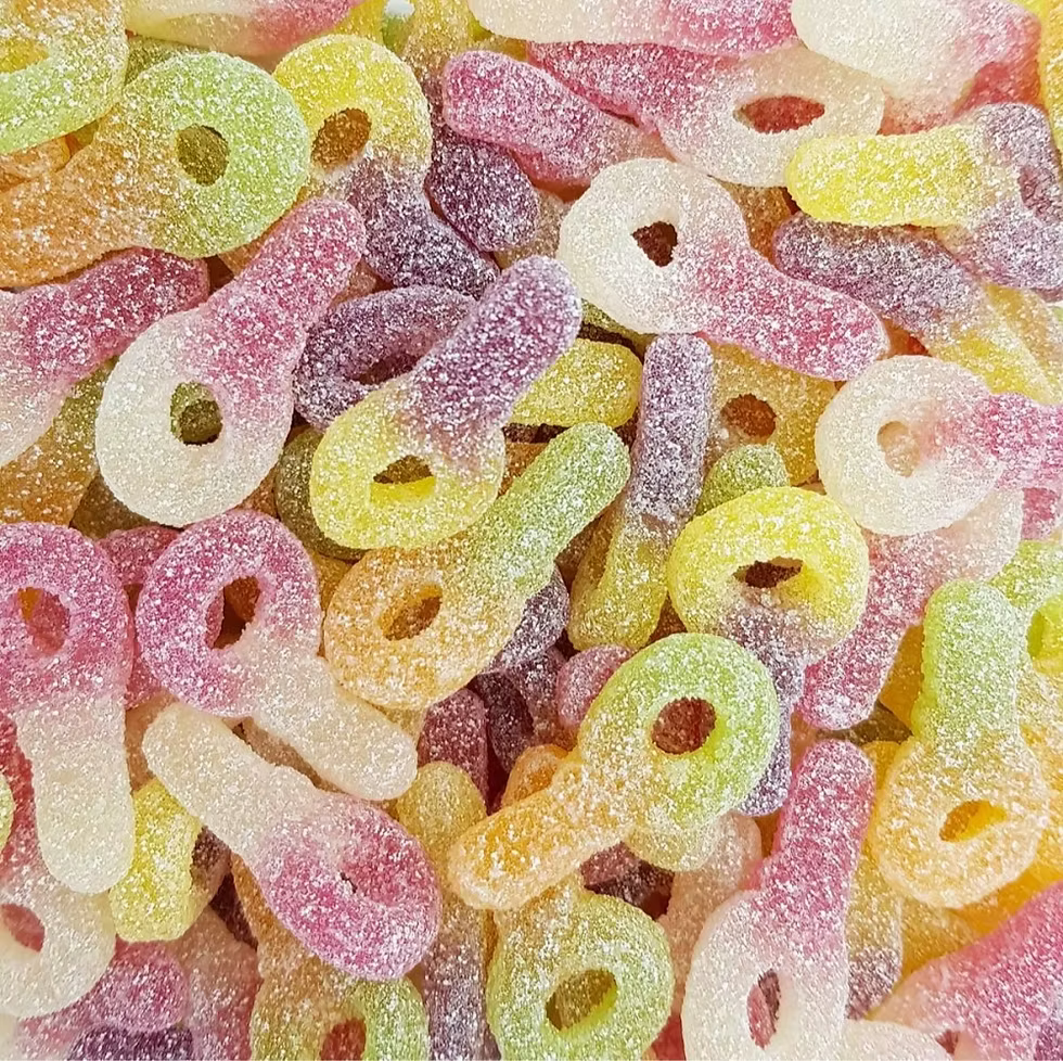 7 Stick Jellies Sucettes Acide 1kg