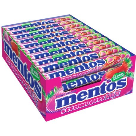 Mentos Roll Fraise - 40 pièces