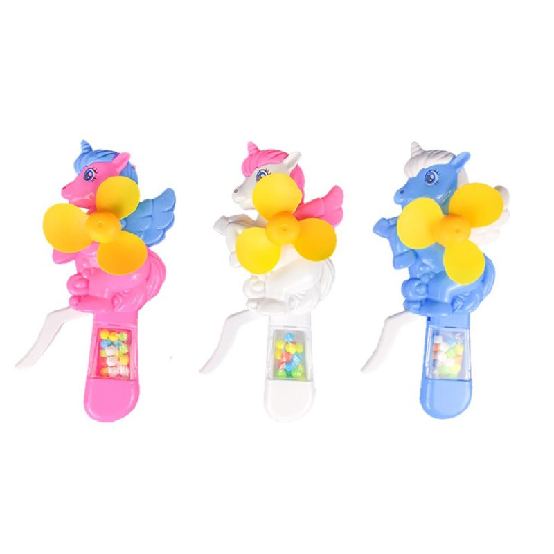 Bonbons éventail licorne