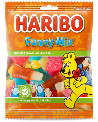 Haribo Funny Mix 75 g - 28 pièces