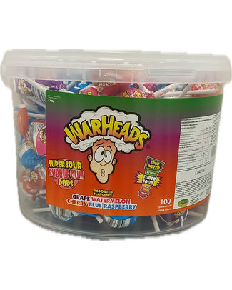 Warheads Sucettes - 100pcs