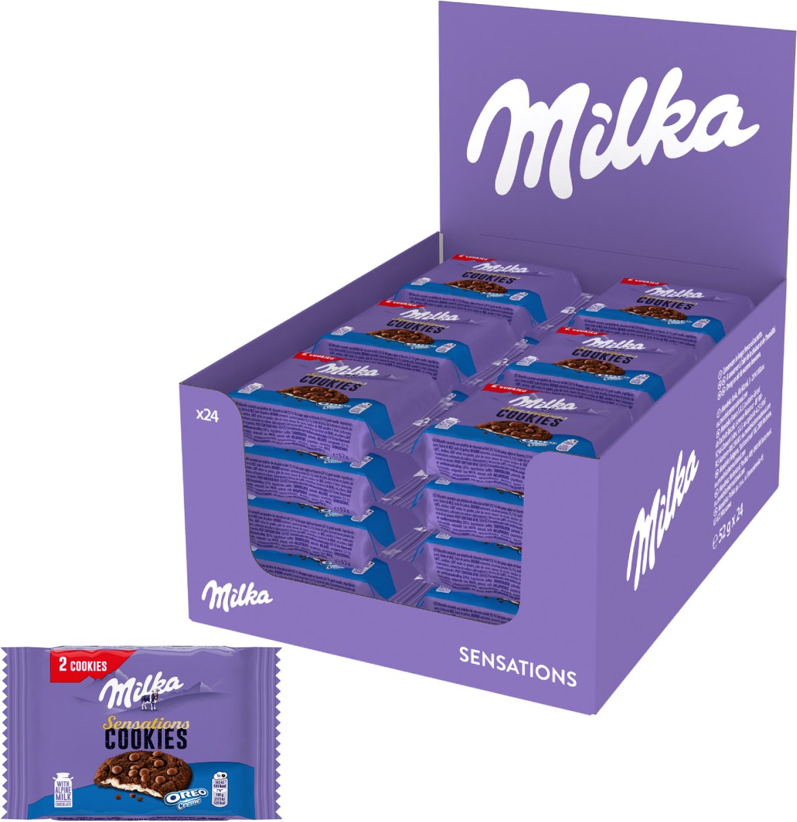 Milka Sensation Oreo 52 g - 24 pièces