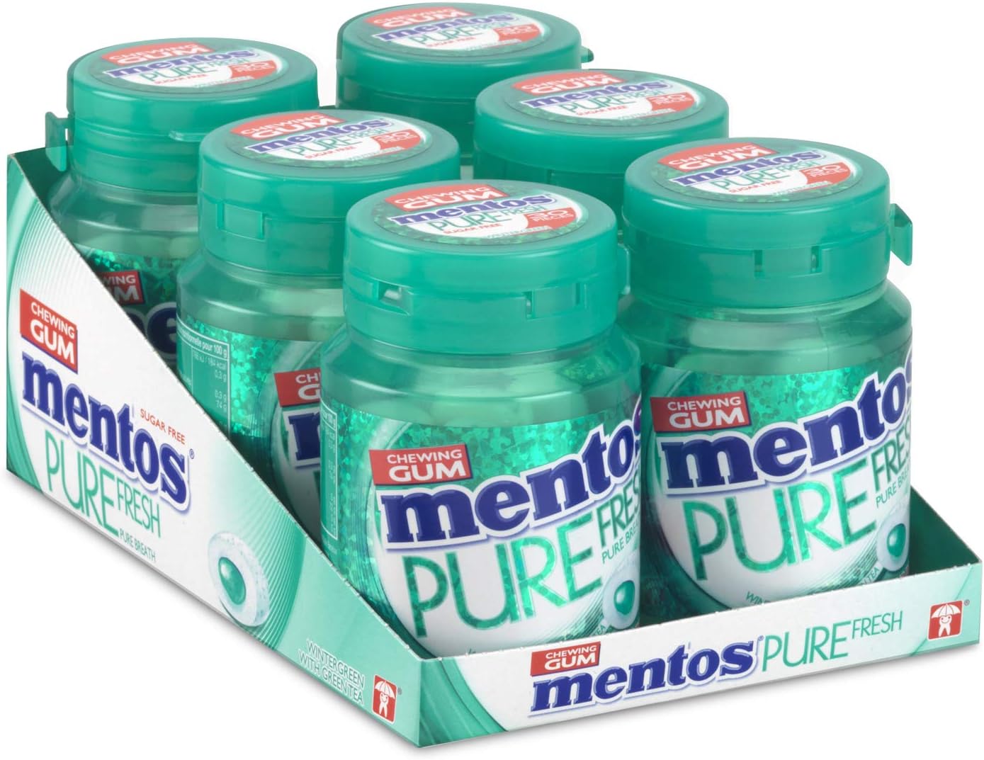 Mentos Gomme Mentos Pure Menthe Verte d'Hiver - 6 pièces