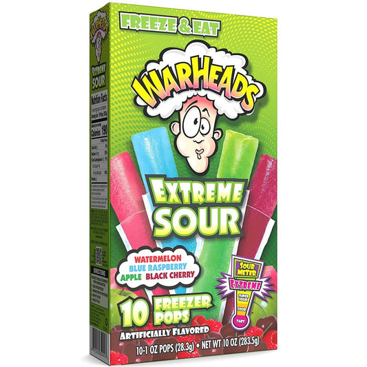 Warheads  Extreme Sour Freezer Pops 12x10