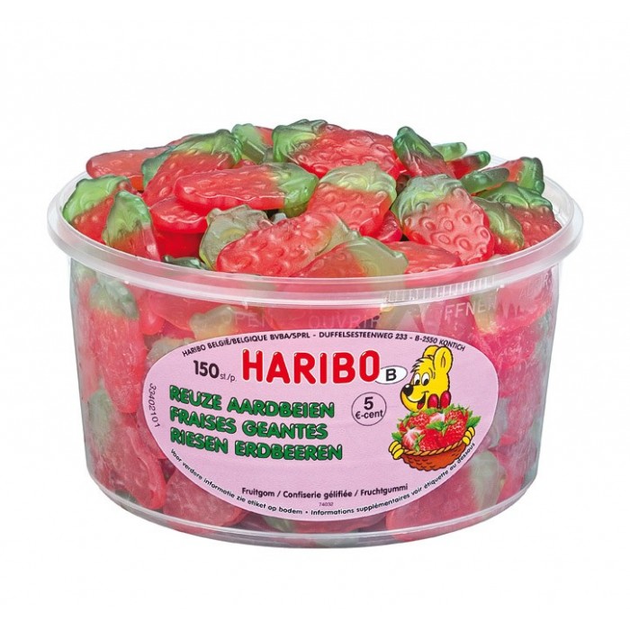 Haribo Tubo Fraise - 1,35 kg