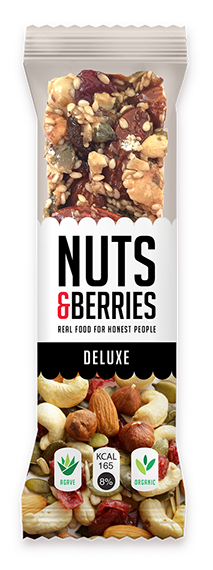 Barre de luxe Noix et Baies 40 g - 15 pièces