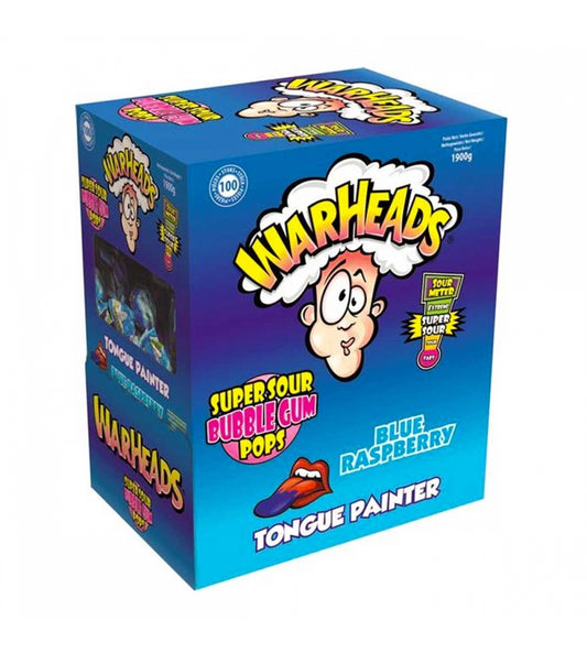 Warheads Sucettes Bleu - 100pcs